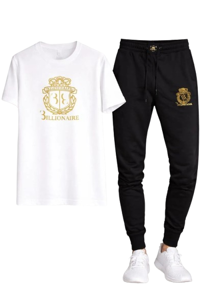 Gold Billionare Printed Trouser Set ( Stylih & Breathable )