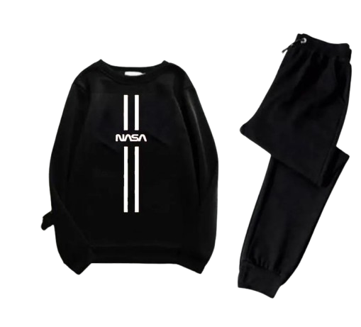 Men's Polyester Printed Sweatshirt Track Suit