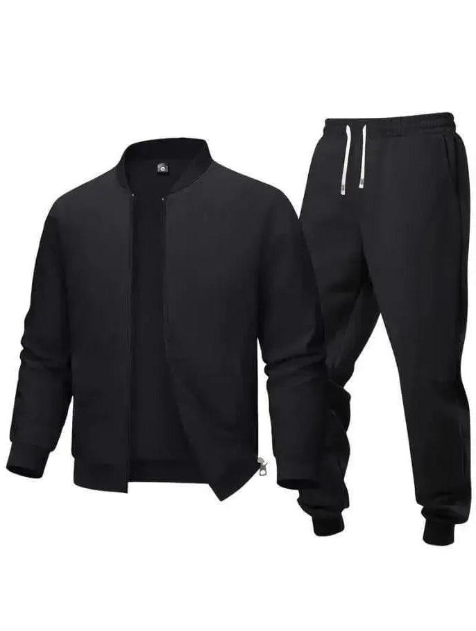 Men's Polyester Plain Zipper Track Suit